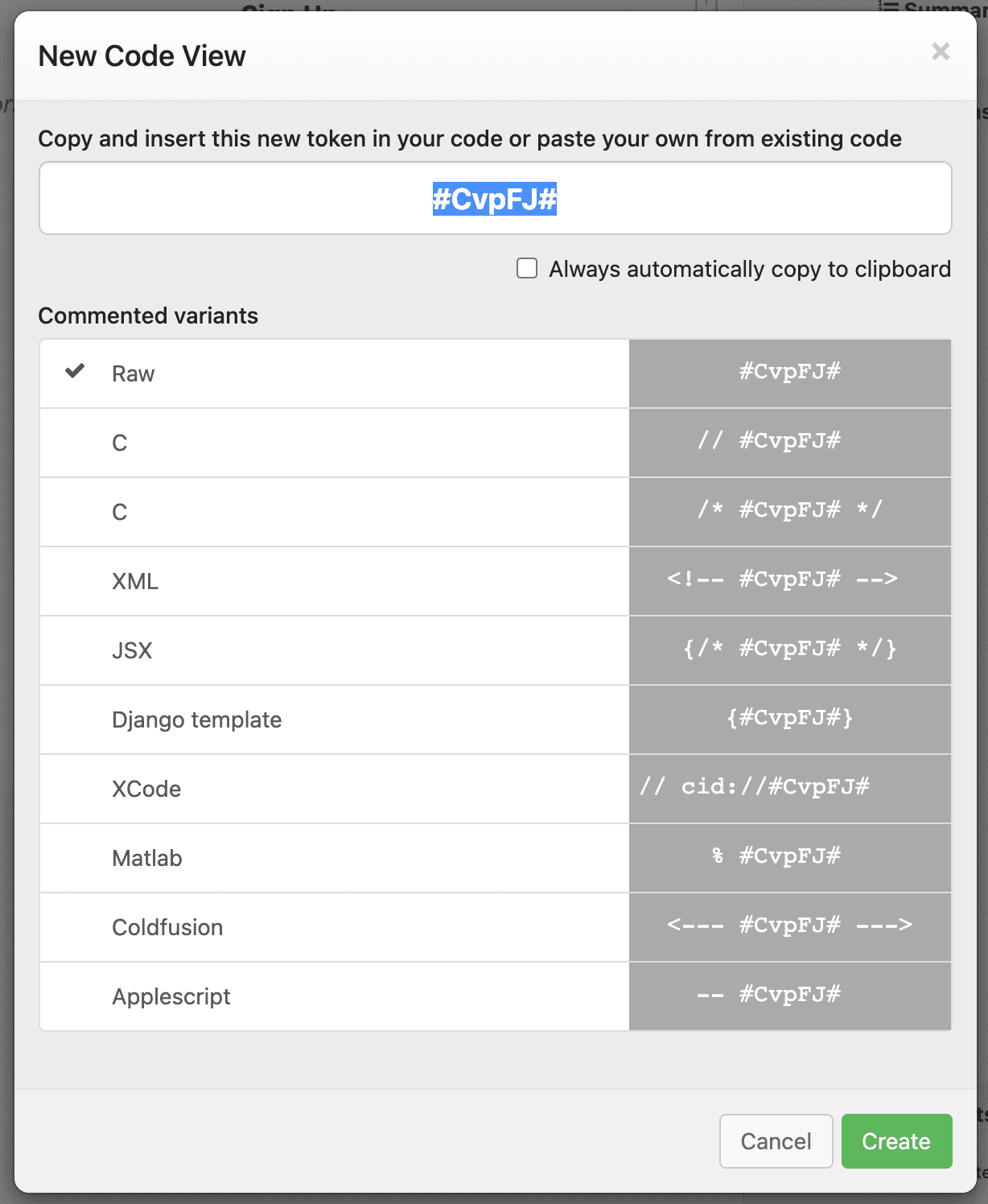 New Live Code View